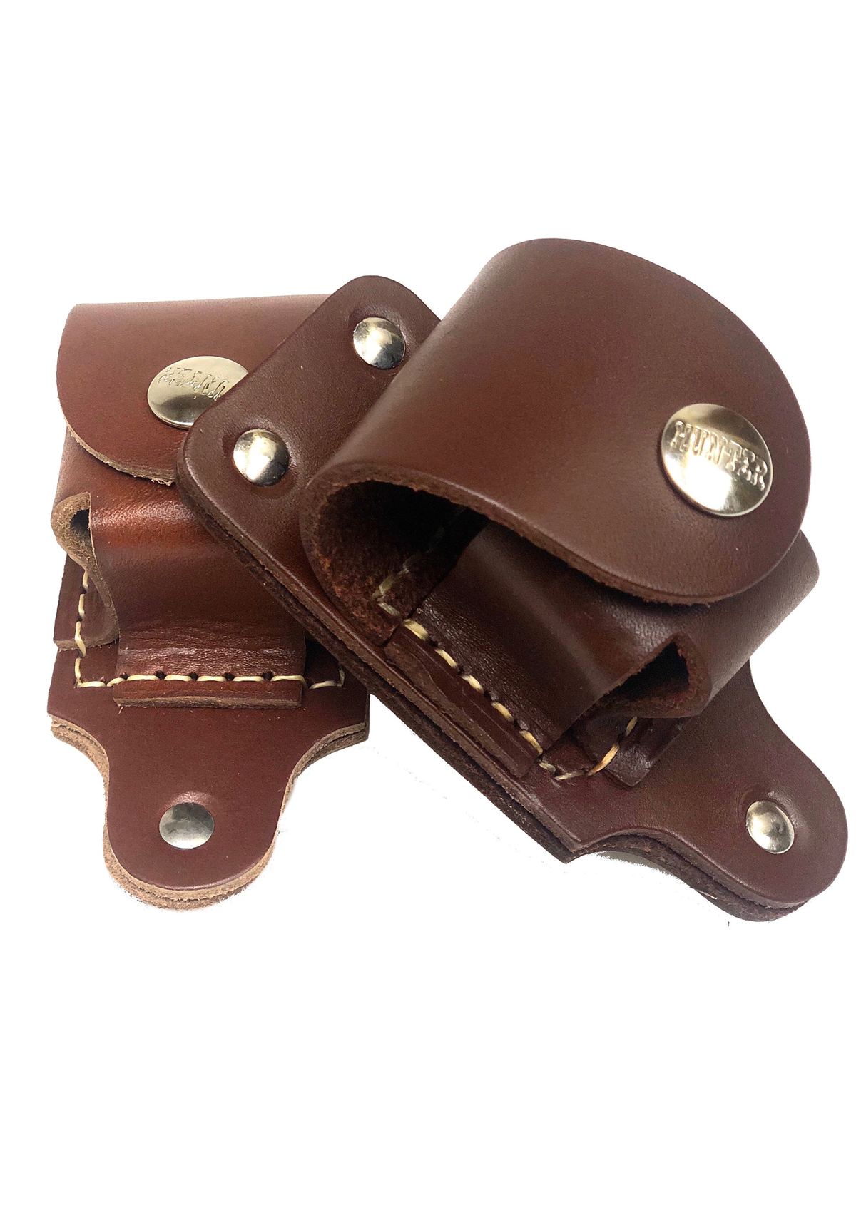 Bolsa cilíndrica de cuero