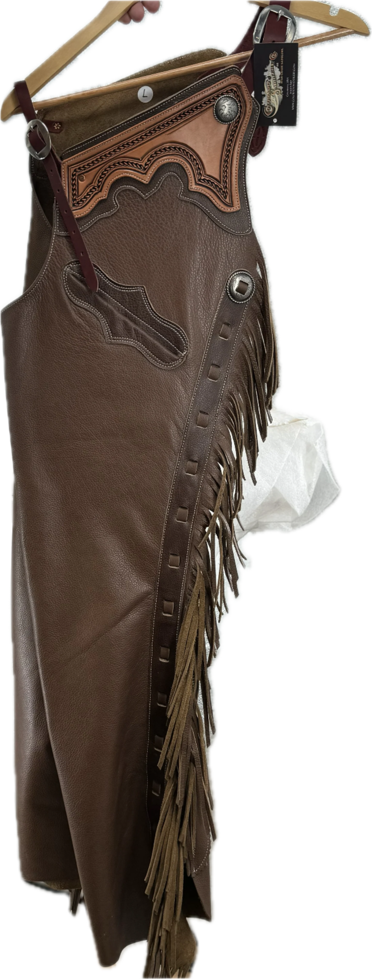 Polainas de cuero para escopeta de longitud completa