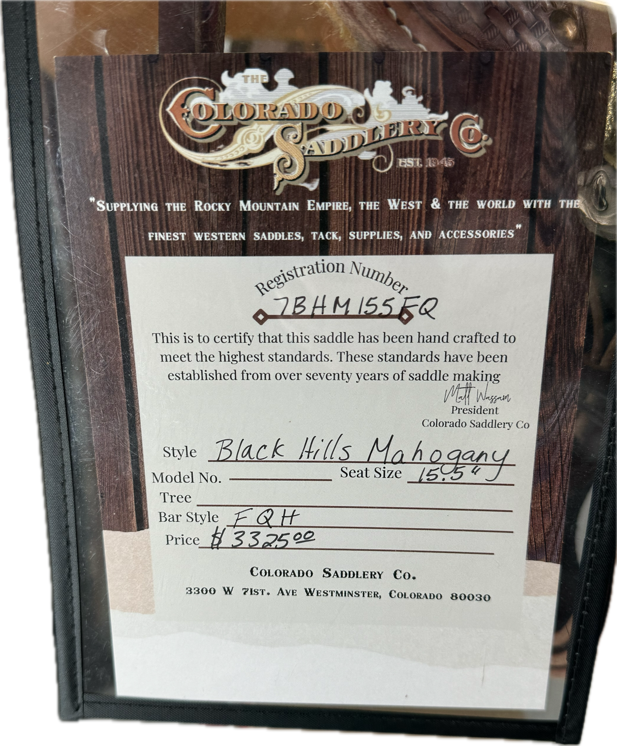 Black Hills Mahogany