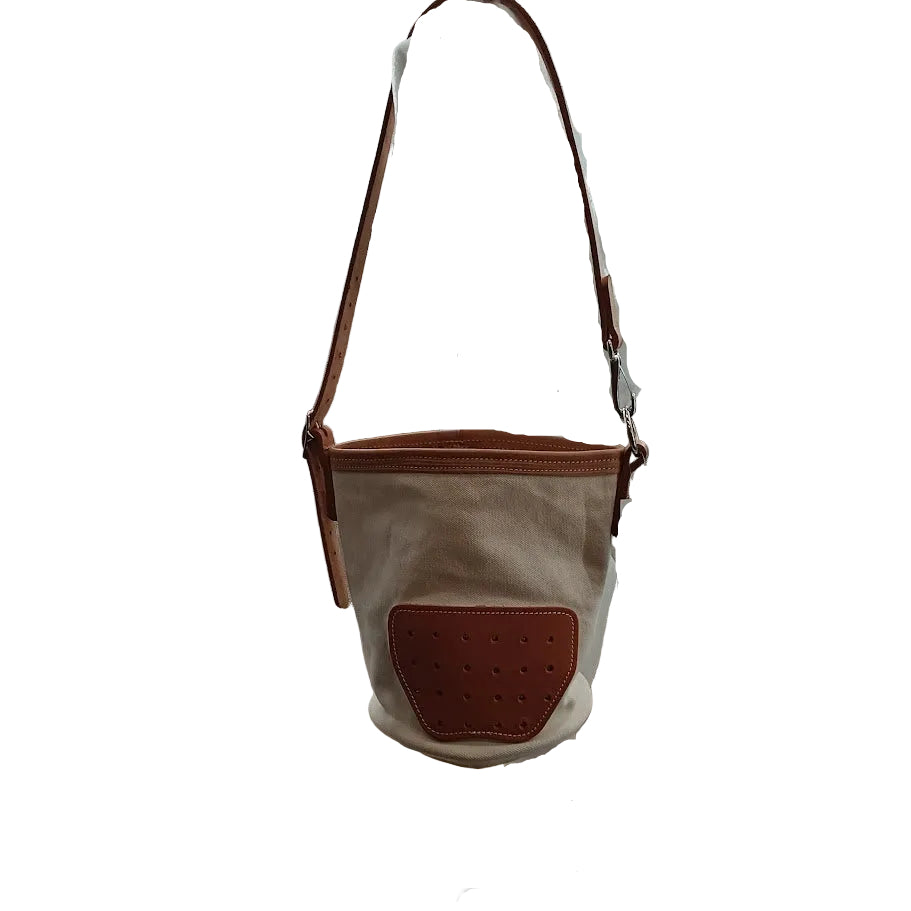 Canvas Feed Bag with Leather Bottom