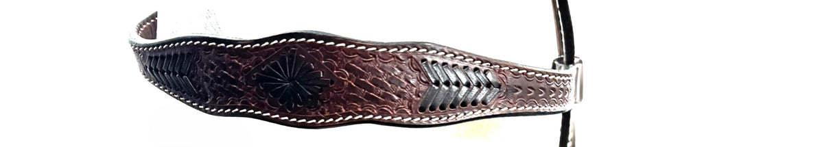 Shaped Brow band Headstall