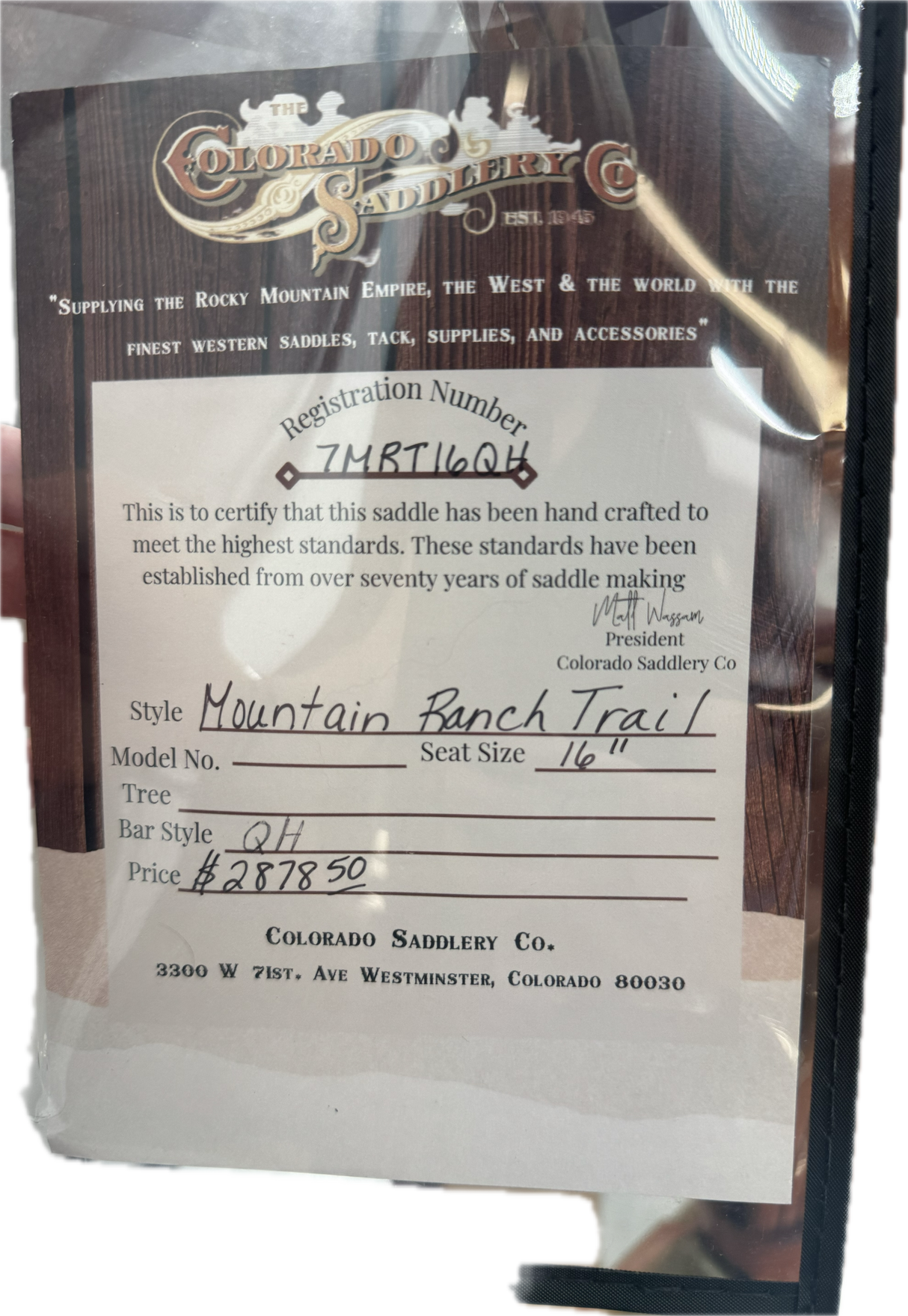 Mountain Ranch Trail 16"