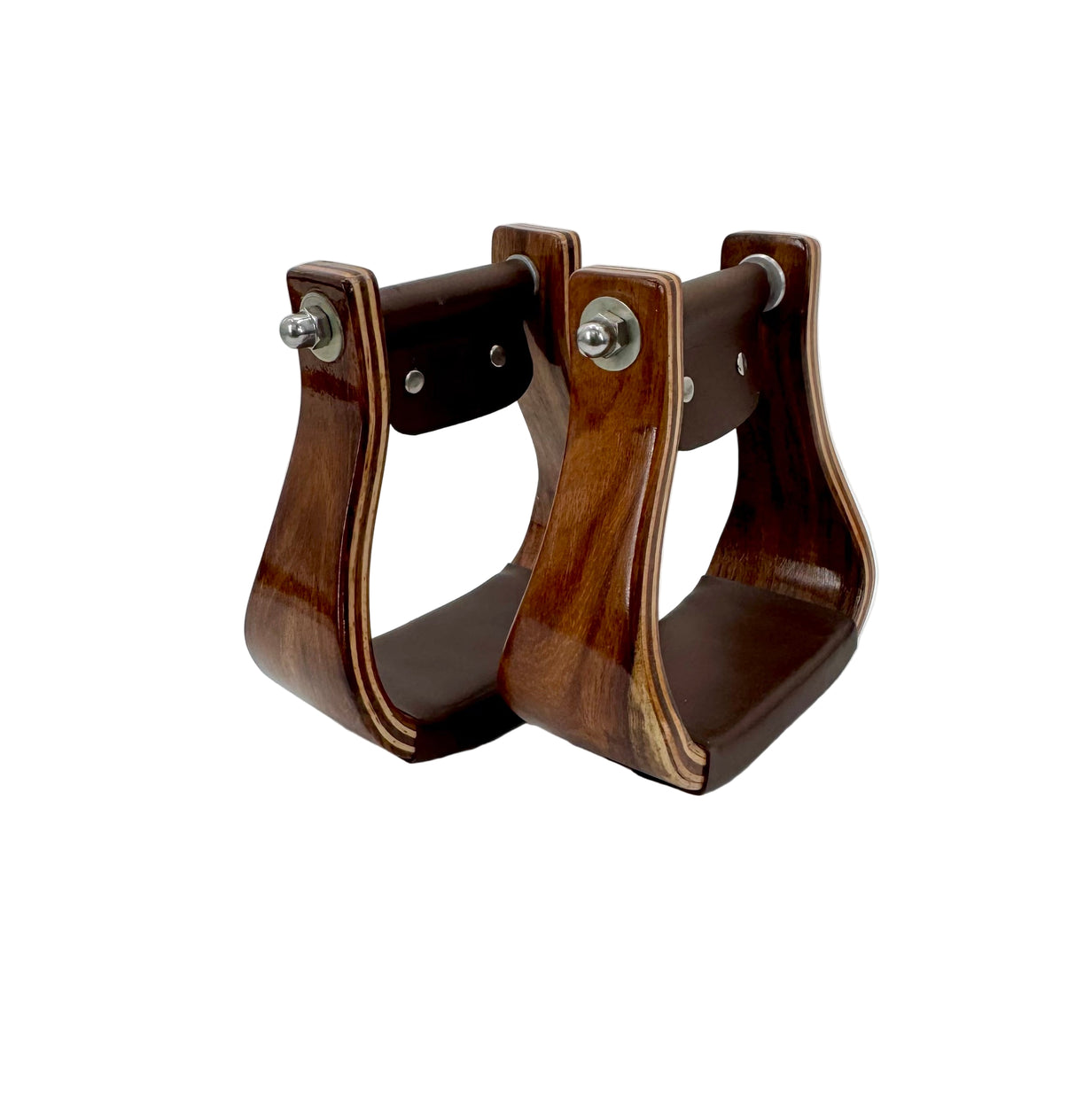 Rosewood Stirrup with Leather 3"
