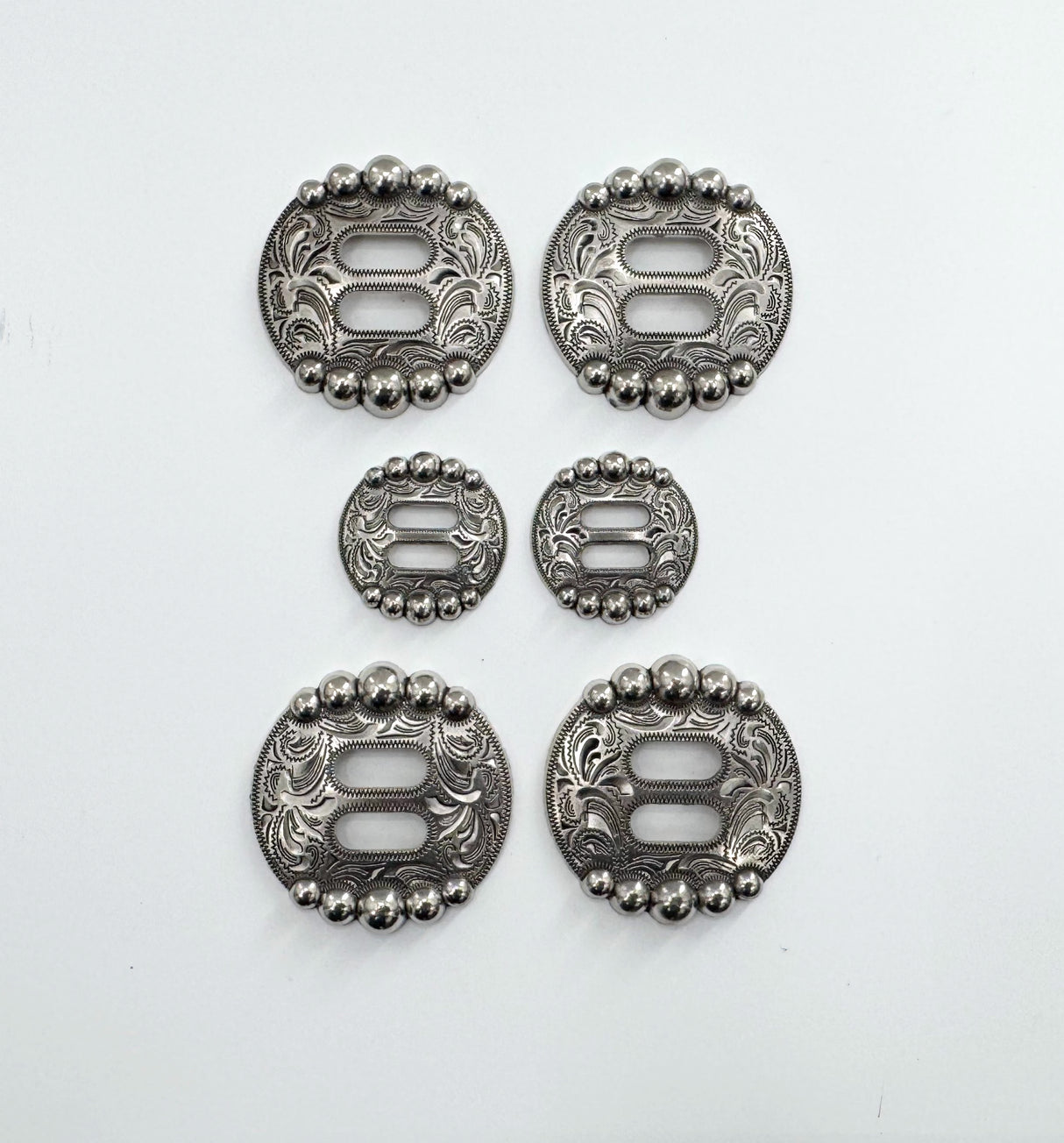 Desert Canyon Slotted Concho - Set of 6