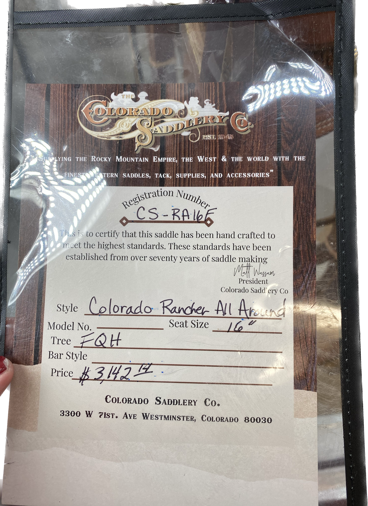 Colorado Rancher All Around 16"