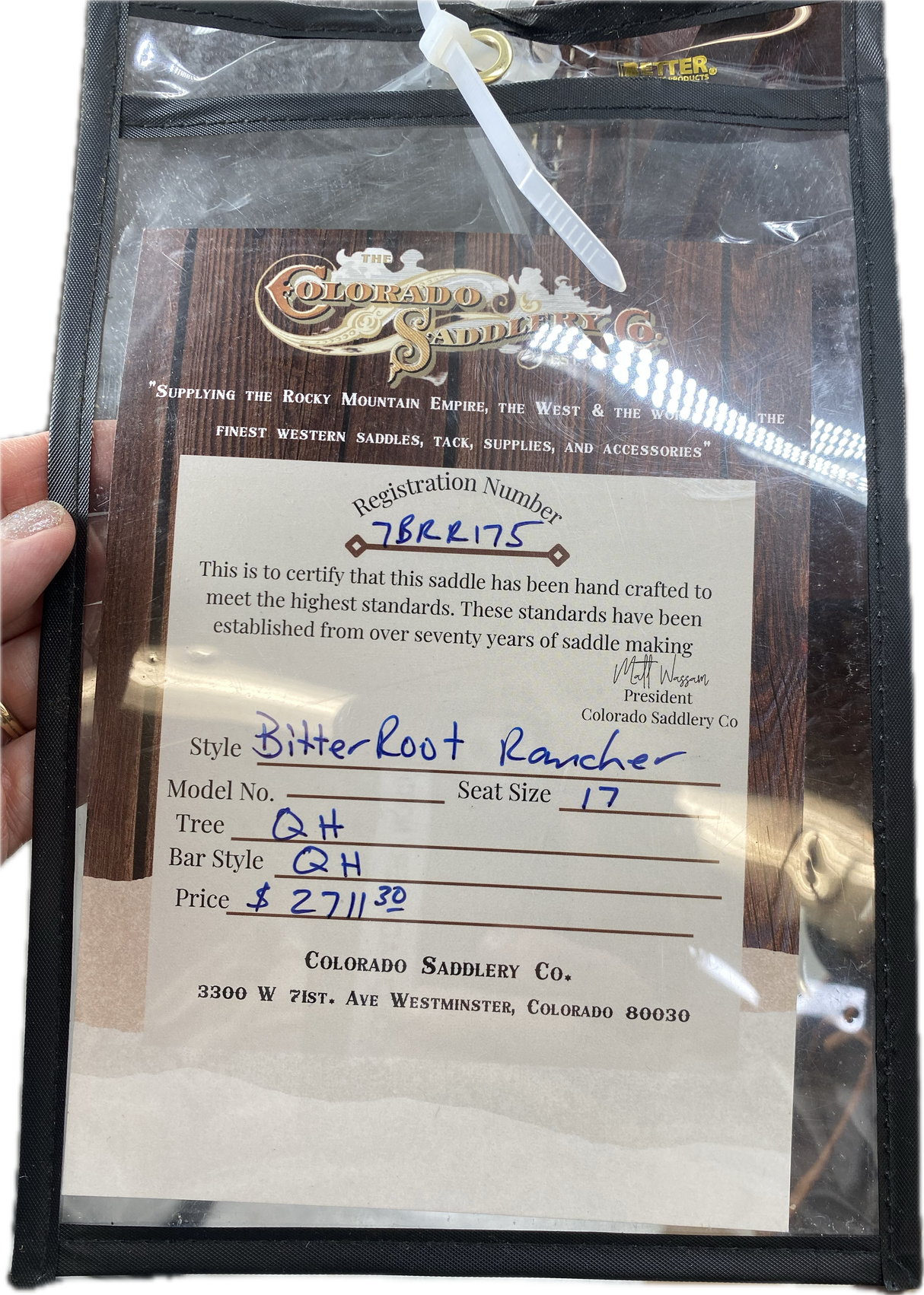 Bitter Root Rancher 17.5"