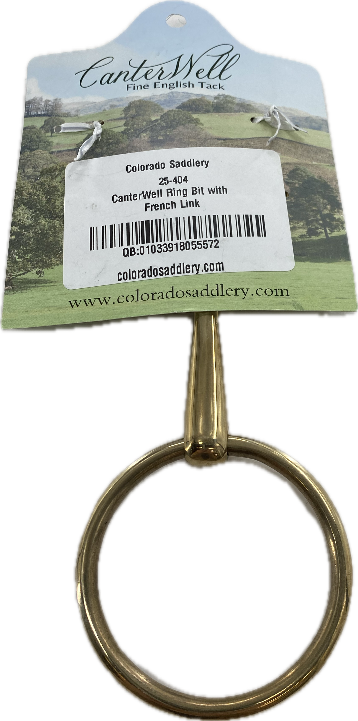 Bocado de anillo con eslabón francés