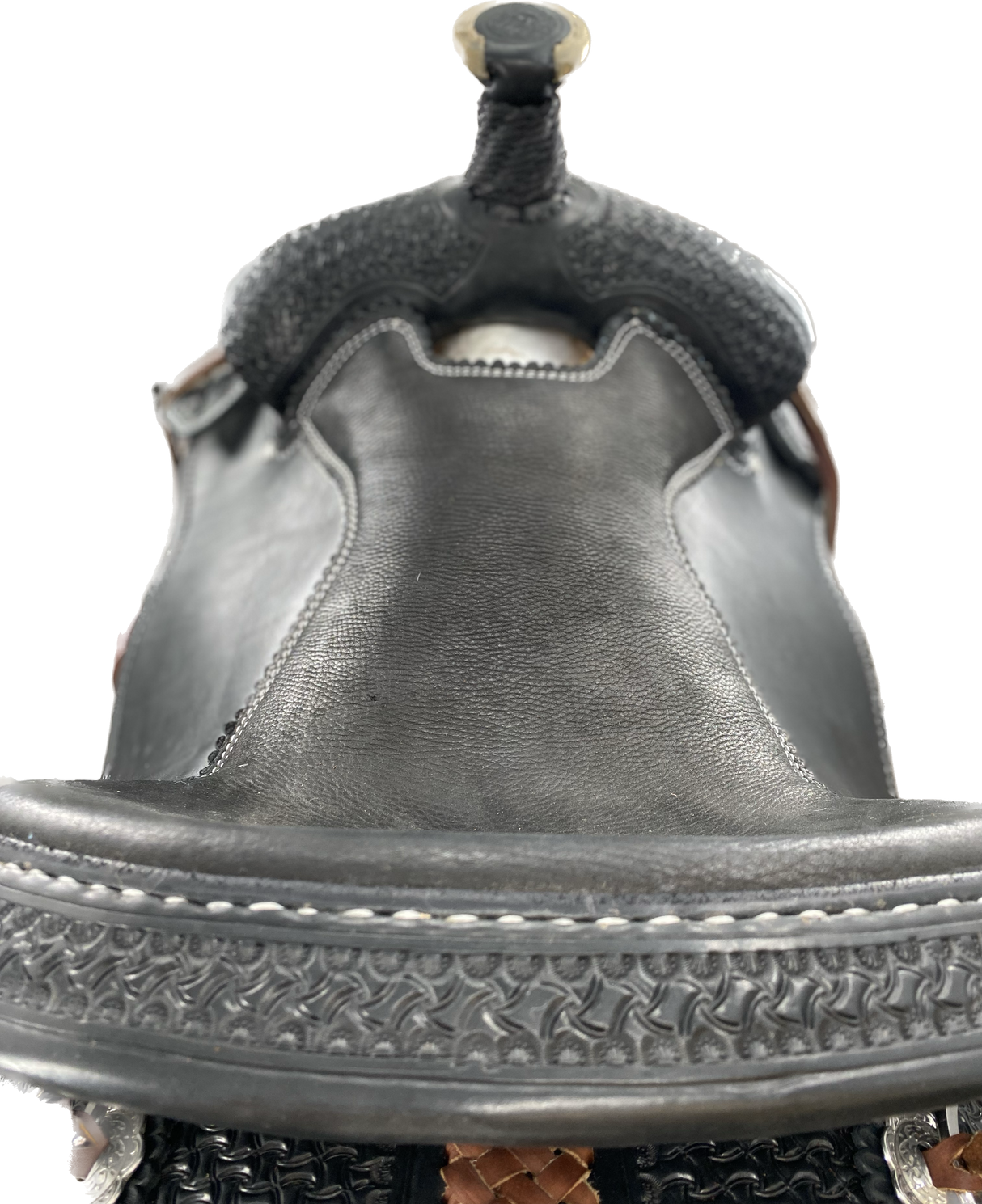 leather mounted patrol saddle seat top