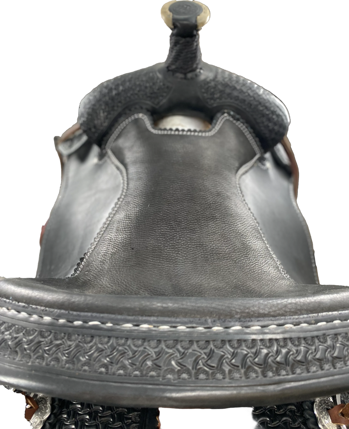 leather mounted patrol saddle seat top
