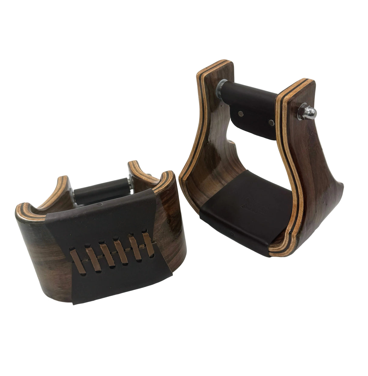 wooden stirrups with 4" footbed