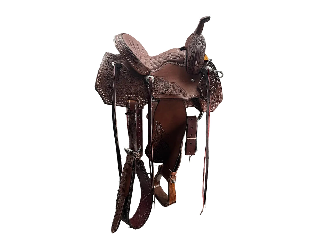 Studded Barrel Saddle 13"