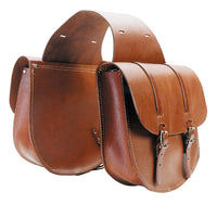 Extra Large Leather Saddle Bags