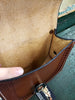 Leather Saddle Bag Purse with Detachable Strap