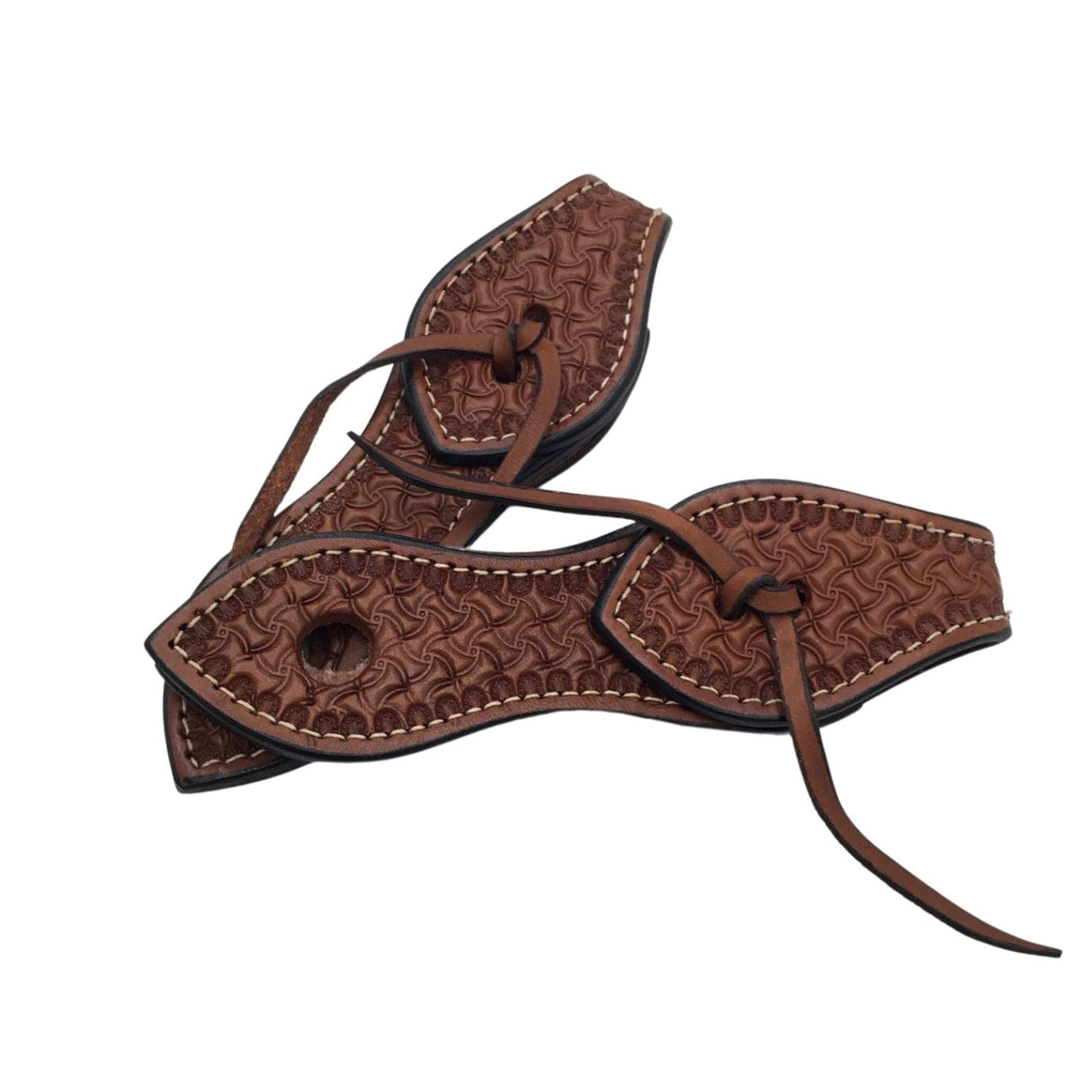 Chestnut Stamped Slobber Straps