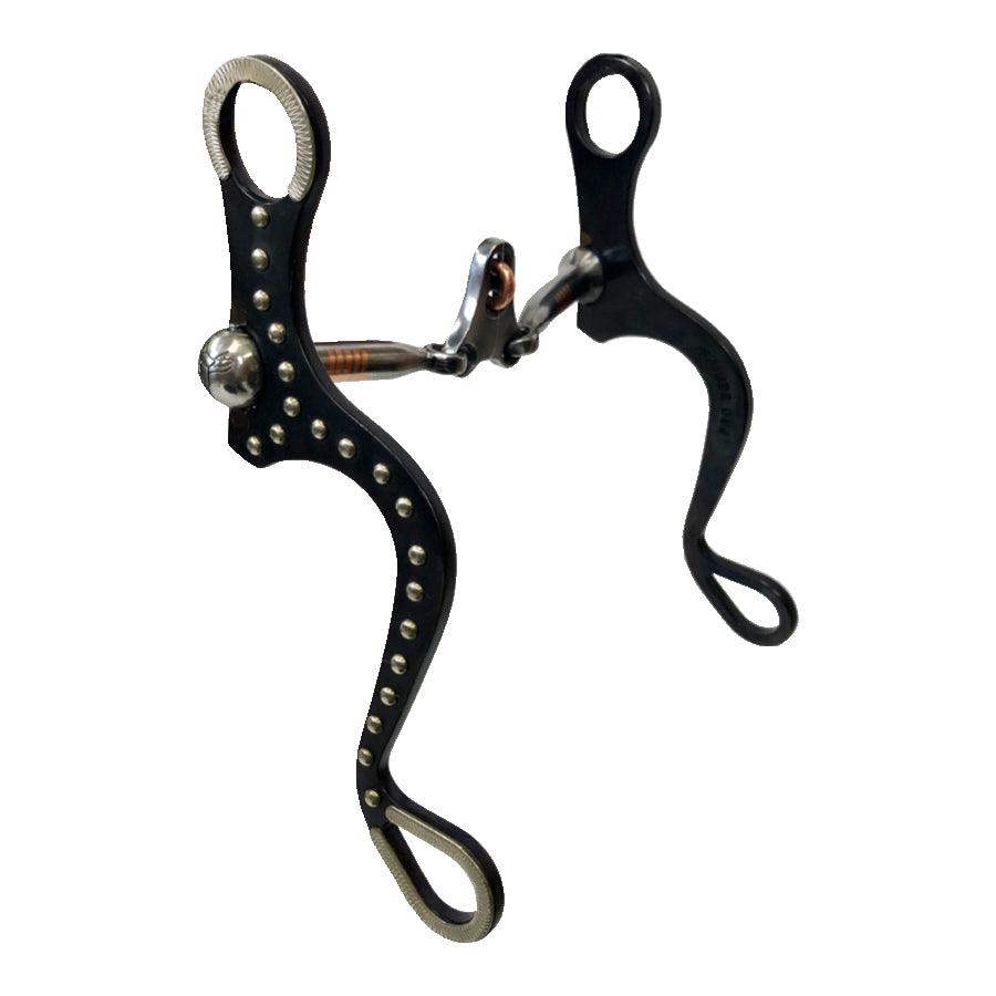 Pro Series - Mejilla plana de acero negro de 8" con boca de pala flotante de 5"