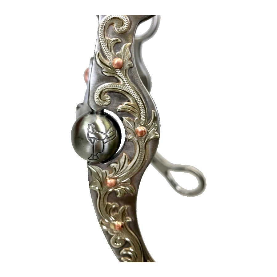 Pro Series 7" SS Sheridan Flat Cheek con boca de pala flotante de 5"