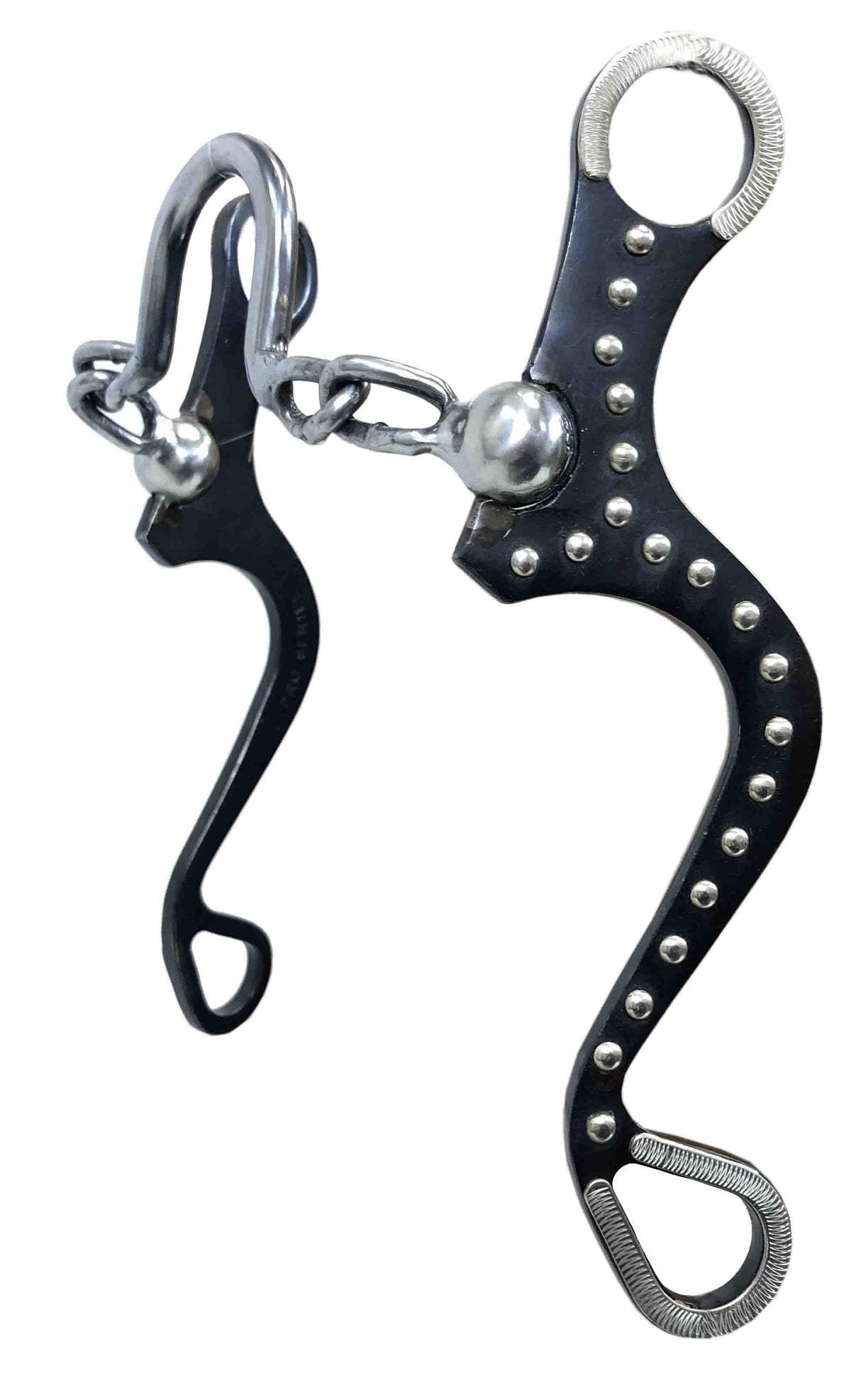 Broca de acero negra Pro Series de 8" con puerto para cadena de 5 1/2"