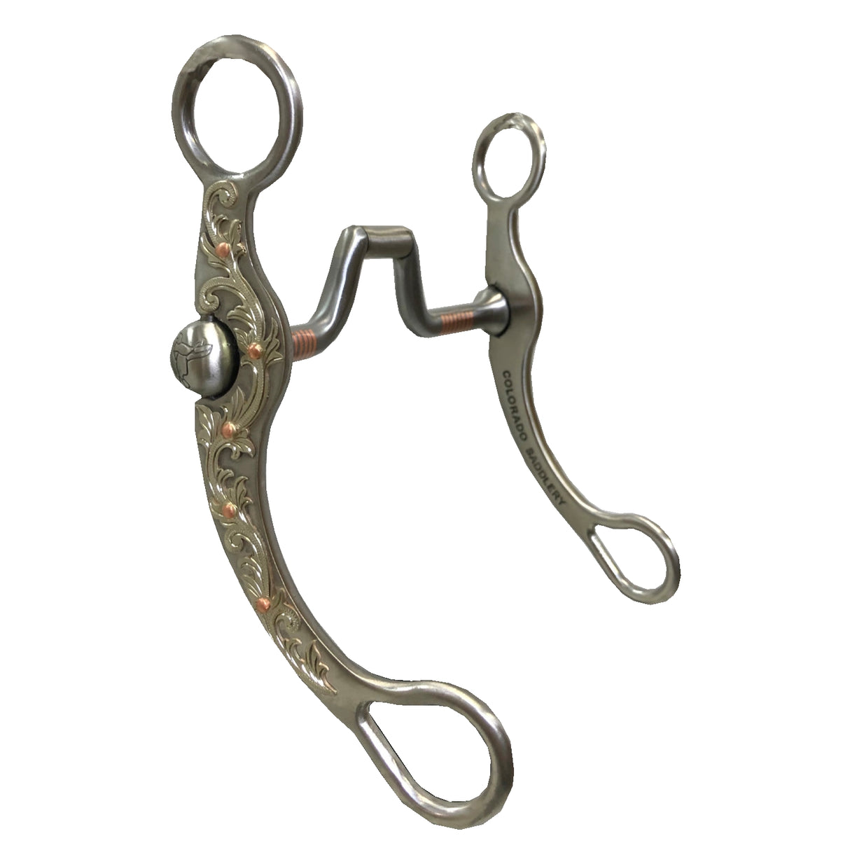 Pro Series 7" SS Sheridan Flat Cheek con boca de puerto cuadrada SI de 5" con incrustación de cobre