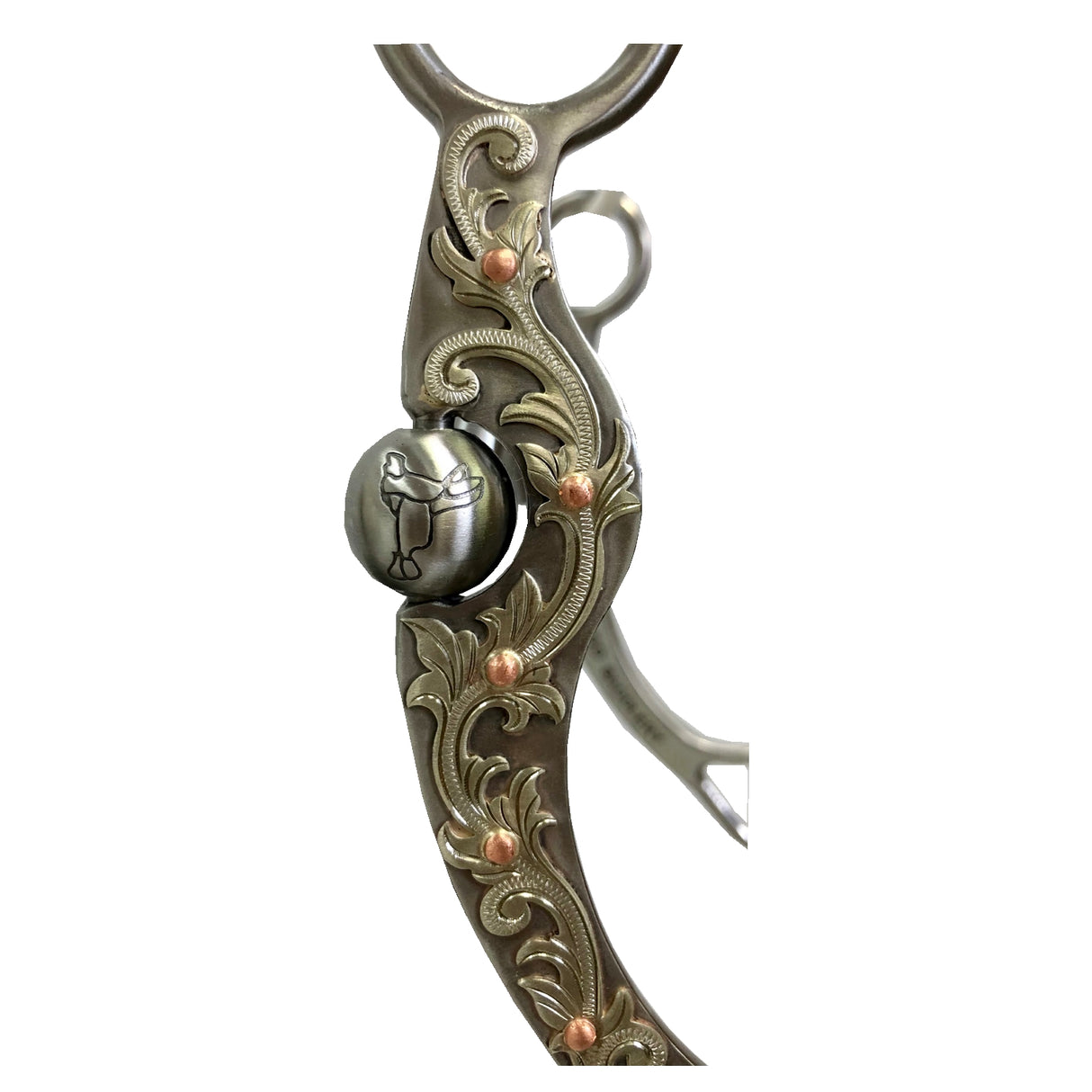 Pro Series 7" SS Sheridan Flat Cheek con boca de puerto cuadrada SI de 5" con incrustación de cobre