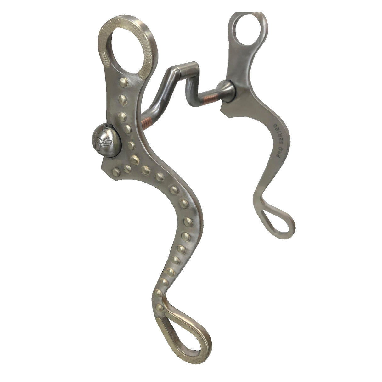 Broca de vástago plano de acero inoxidable de 8" de la serie Pro con boca de puerto cuadrado SI de 5" con incrustación de cobre