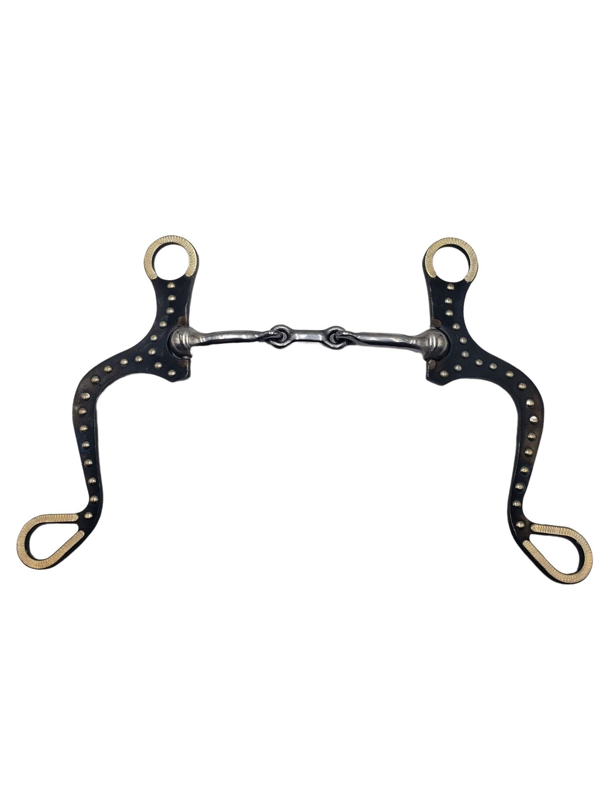 Serie Pro de 8" de acero negro con mejillas planas y boca de hueso de perro de 5"