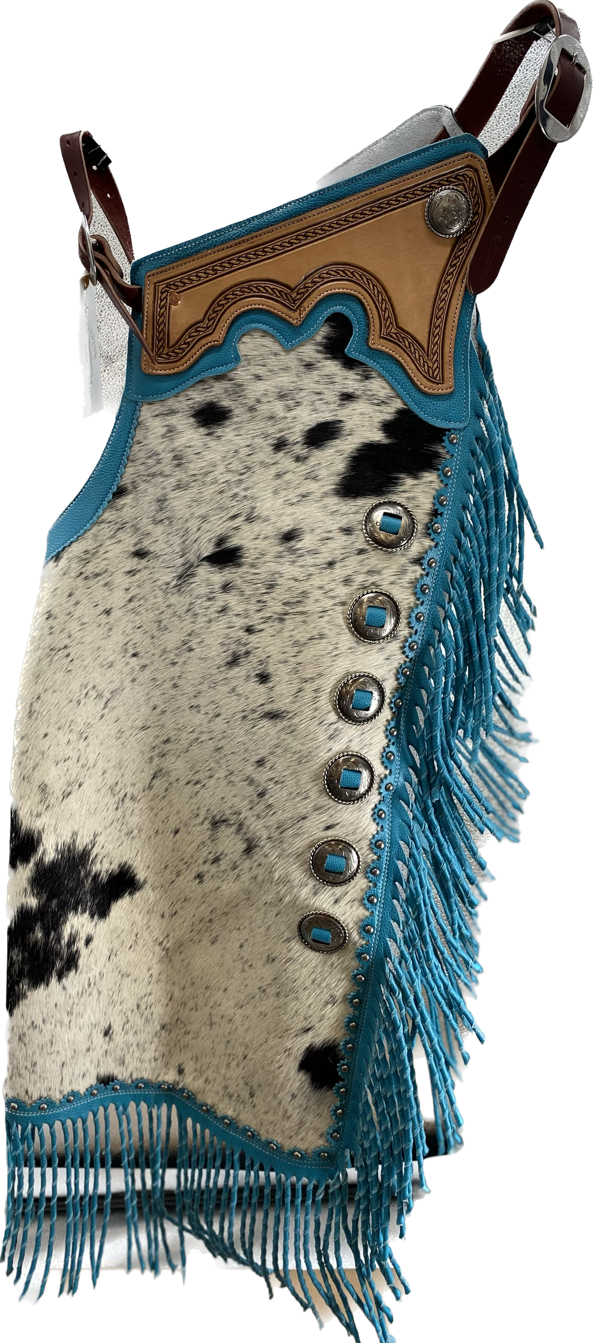 Large Chinks with Turquoise Fringe