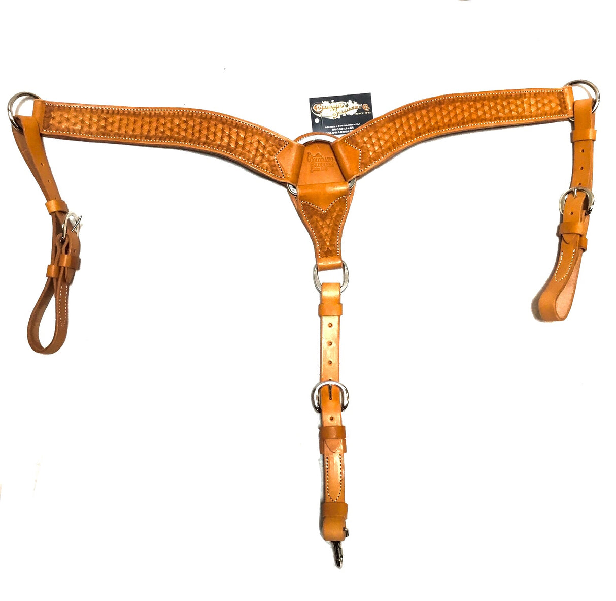 Cuello de pecho con estampado de copo de nieve en todo su perímetro