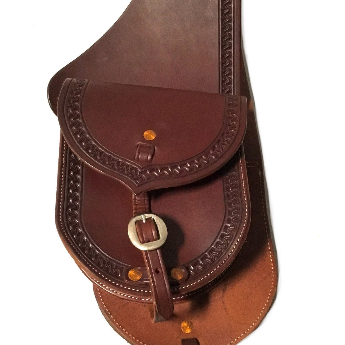Sac Selle Western En Cuir Marron De Qualité Premium - Design élégant - Fabriqué Main En Inde - Neuf
