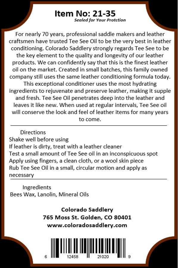 Tee See Leather Conditioner