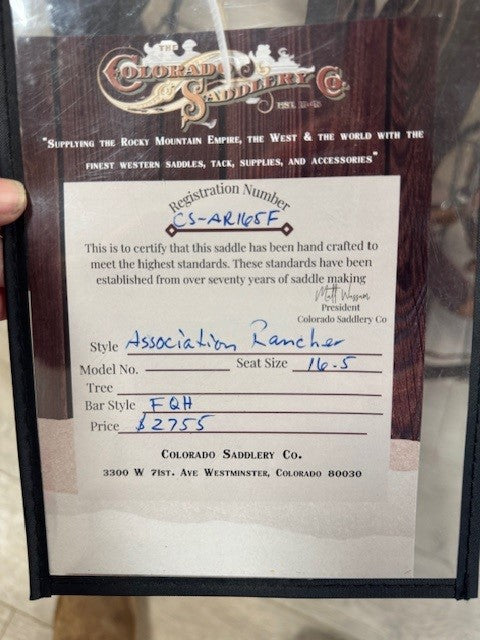 Asociación Ganadero 16.5 FQH