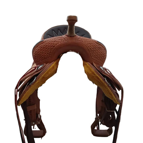 Flaming Columbine  by Colorado Saddlery gullet view