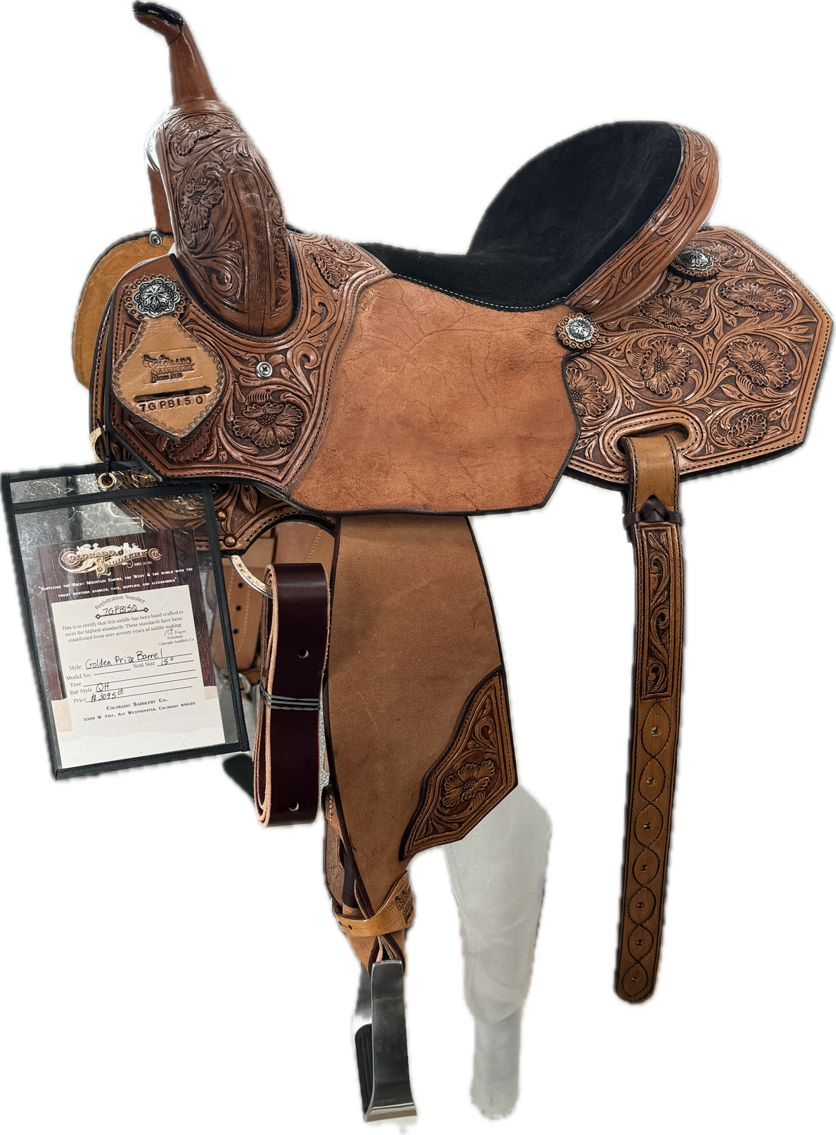 Barril de premio dorado de 15"