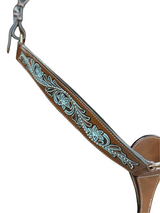 Collar de pecho turquesa