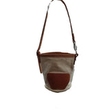 Canvas Feed Bag with Leather Bottom