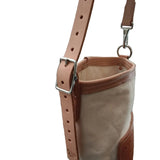 Canvas Feed Bag with Leather Bottom