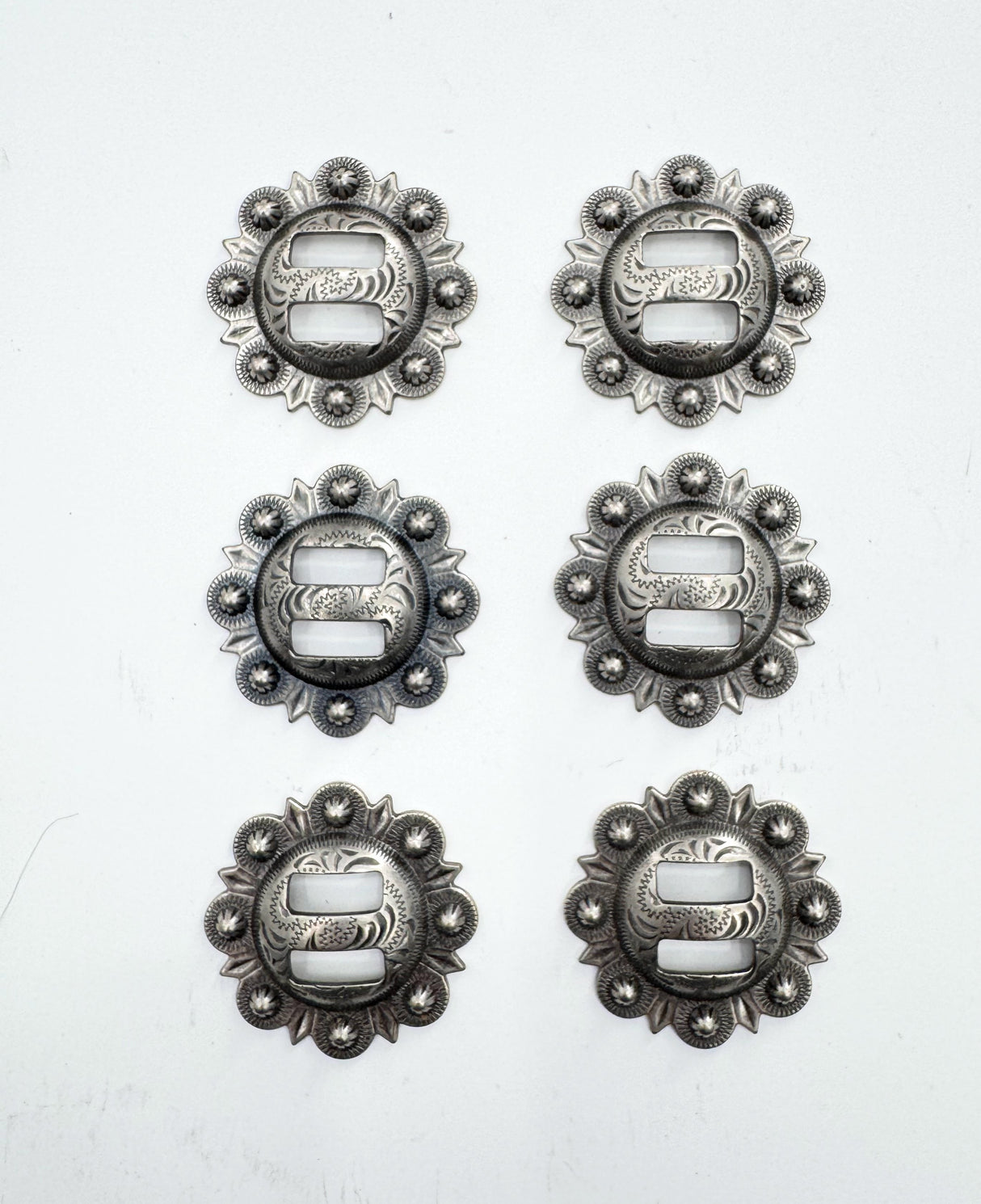 Marisol Slotted Concho - Set of 6