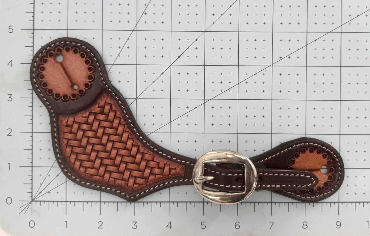 Spur Strap Two-tone Basketweave