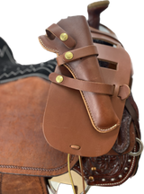 Bolsa de cuerno marrón Ultra Rider con funda desmontable