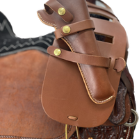 Ultra Rider Brown Horn Bag with Detachable Holster