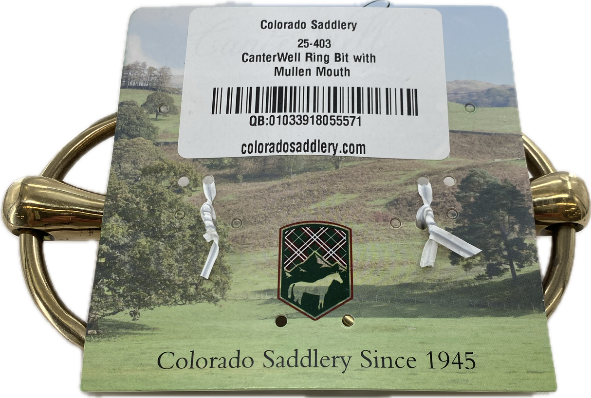 Bocado de anilla Canter Well con boca Mullen