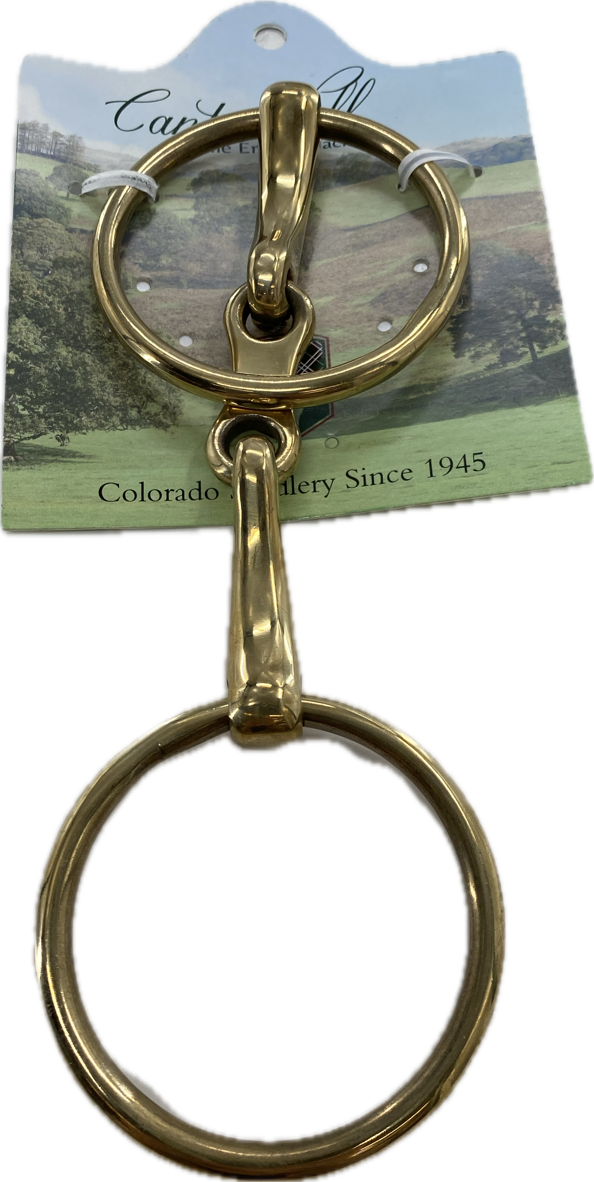 Bocado de anillo con eslabón francés