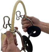 Hueso de perro de alambre trenzado de 3 piezas con banda de cuerda