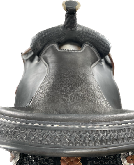 leather mounted patrol saddle seat top