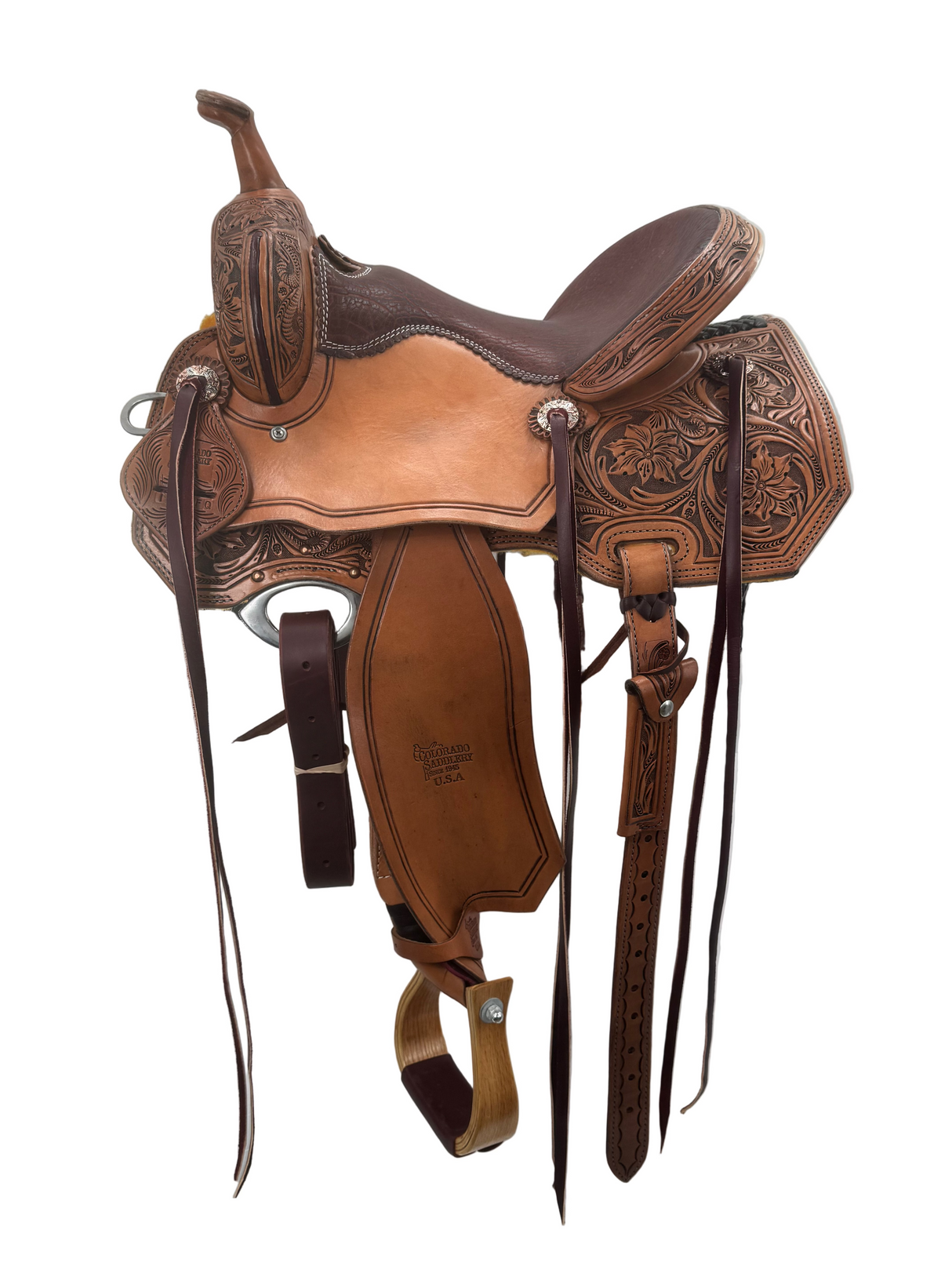 Trail Saddle floral