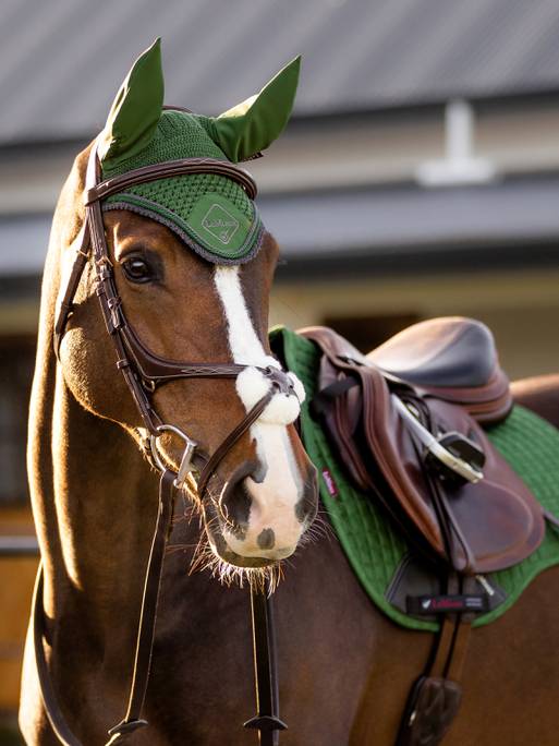 Gorro con orejas clásico LeMieux verde cazador 