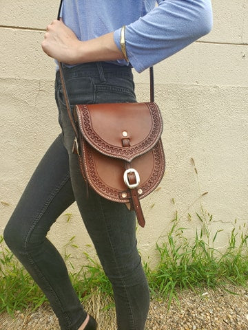 Leather Saddle Bag Purse with Detachable Strap | Colorado Saddlery
