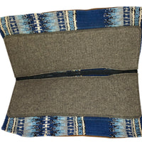 Spine Relief Contour Blanket Woven Blanket Saddle Pad with 100% Pressed Wool Bottom