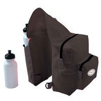 Black Ultra Rider Horn Bag with Water Bottles - Saddle Bag