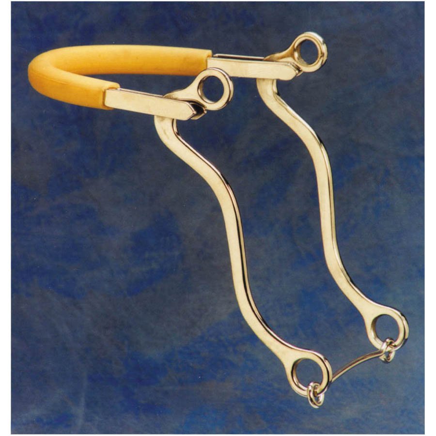 Stainless Steel Hackamore Rubber Covered Noseband