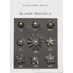 Black Steel Rowel Card